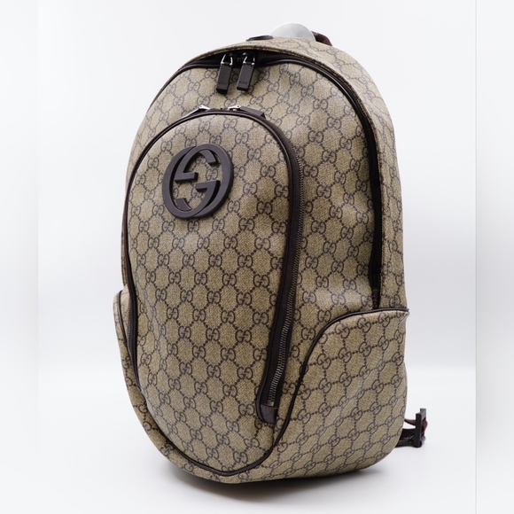 ❌️❌️SOLD ❌️❌️AV40❤️ GUCCI GG Plus Monogram Interlocking G Backpack - Picture 4 of 14